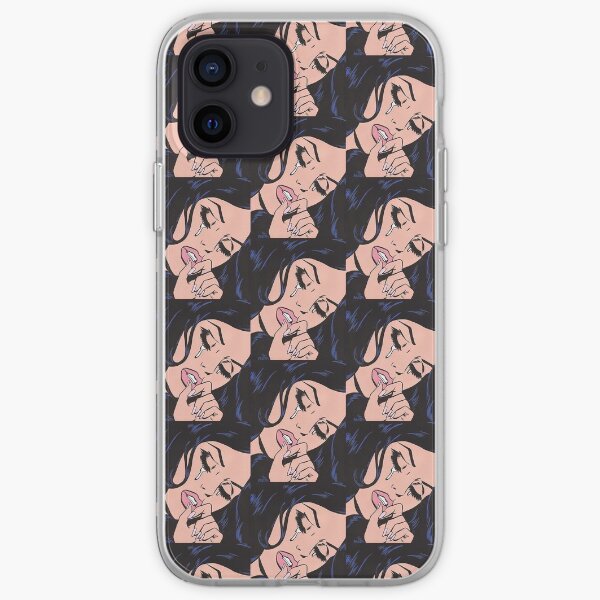 Side Cry Why comic kawaii pinup girl iPhone Soft Case
