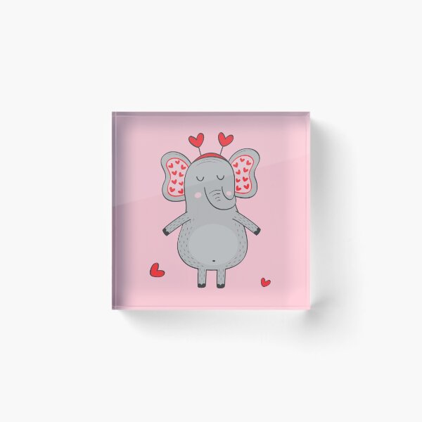 Item preview, ELEPHANT WITH LOVE FLOWERS designed and sold by ReignGFX.