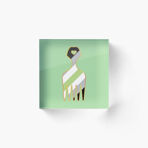 Item preview, AGENDER PRIDE - Hair Pick  designed and sold by afroflower.