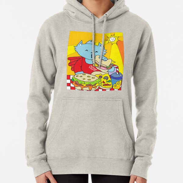 Fast Food Cat Pullover Hoodie