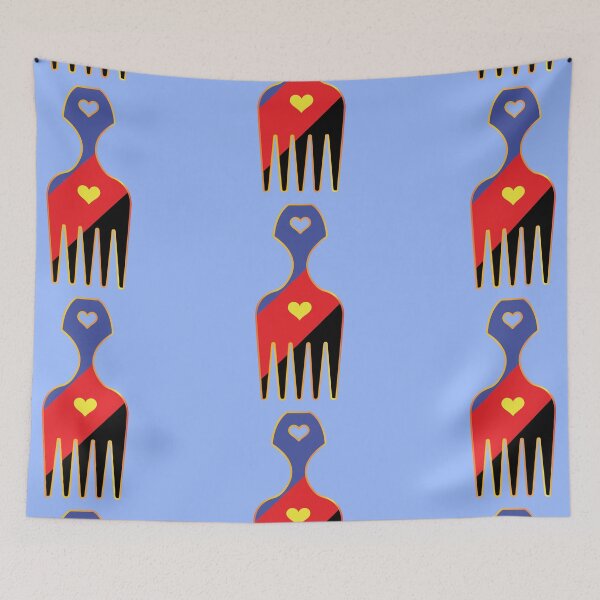 Item preview, POLYAMORY PRIDE - Hair Pick designed and sold by afroflower.