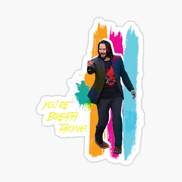 you're breathtaking Sticker