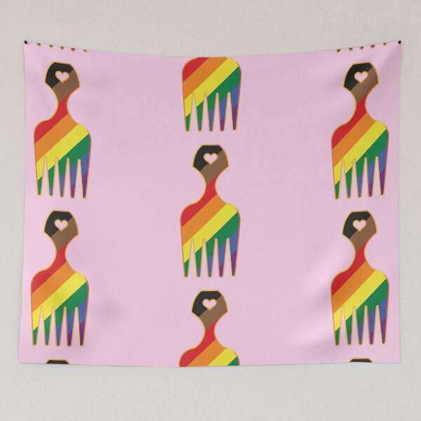 Item preview, PEOPLE OF COLOR PRIDE - Hair Pick designed and sold by afroflower.