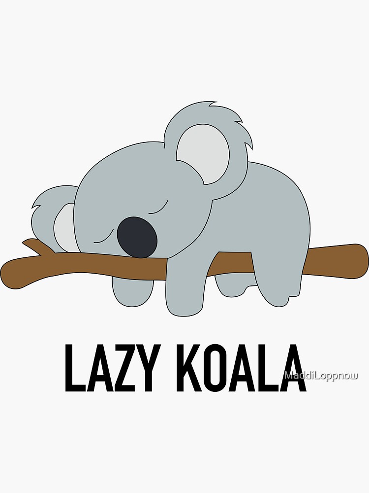 Lazy Koala Stickers 