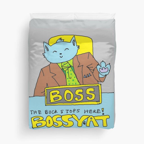 Boss Cat Duvet Cover