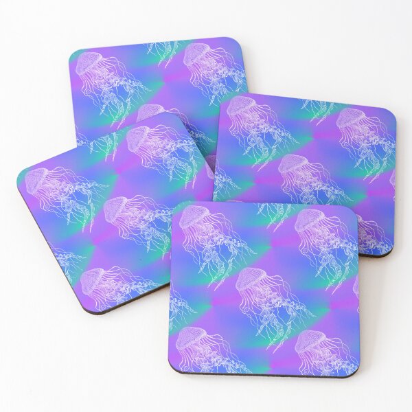 Item preview, Jellyfish Purple Blue Sea designed and sold by 13Moons.