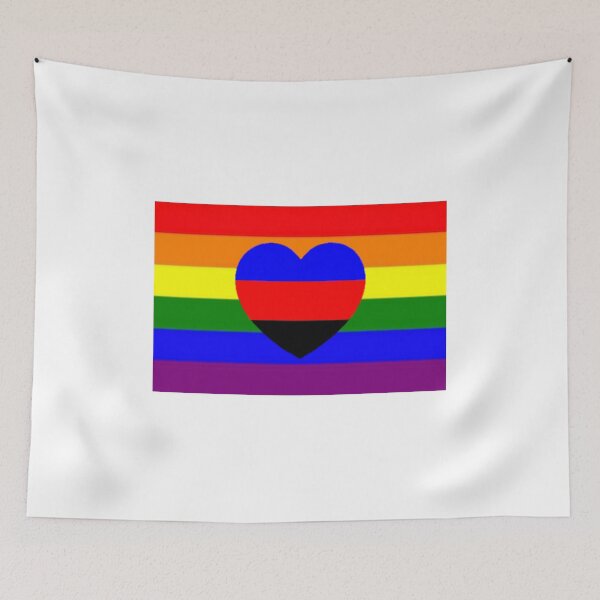 Item preview, Gay Pride Flag with Polyam Heart designed and sold by feardeargcrafts.