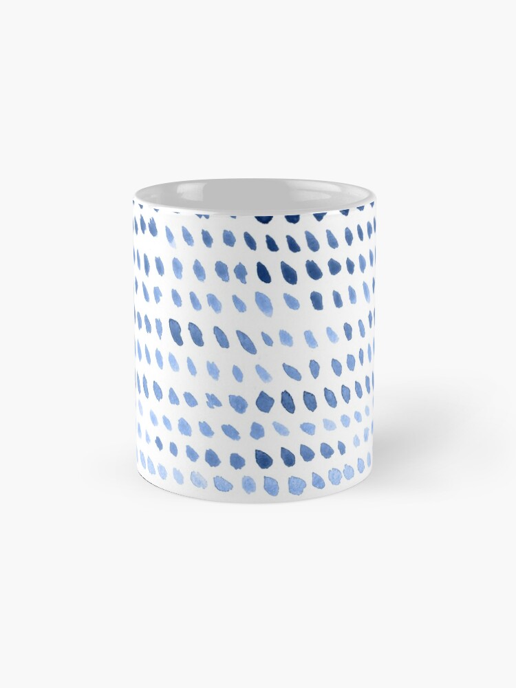 Alternate view of Watercolor Dots - Blue Mug