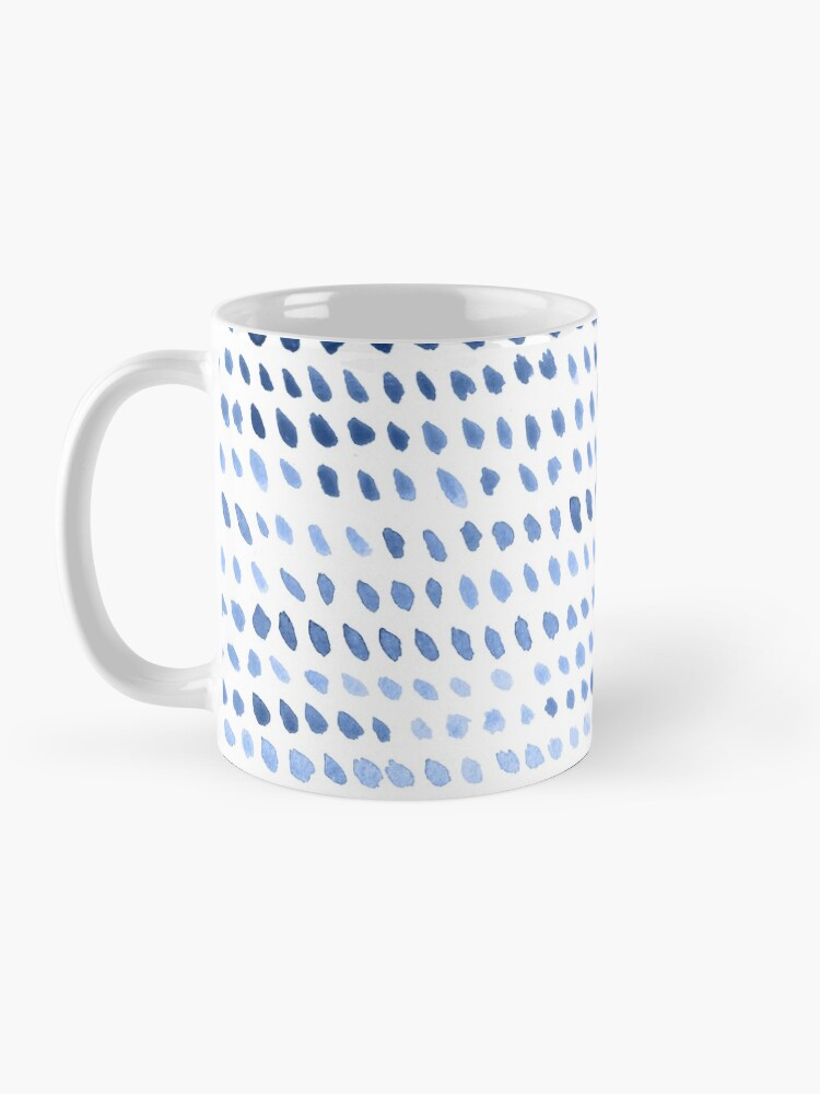Alternate view of Watercolor Dots - Blue Mug