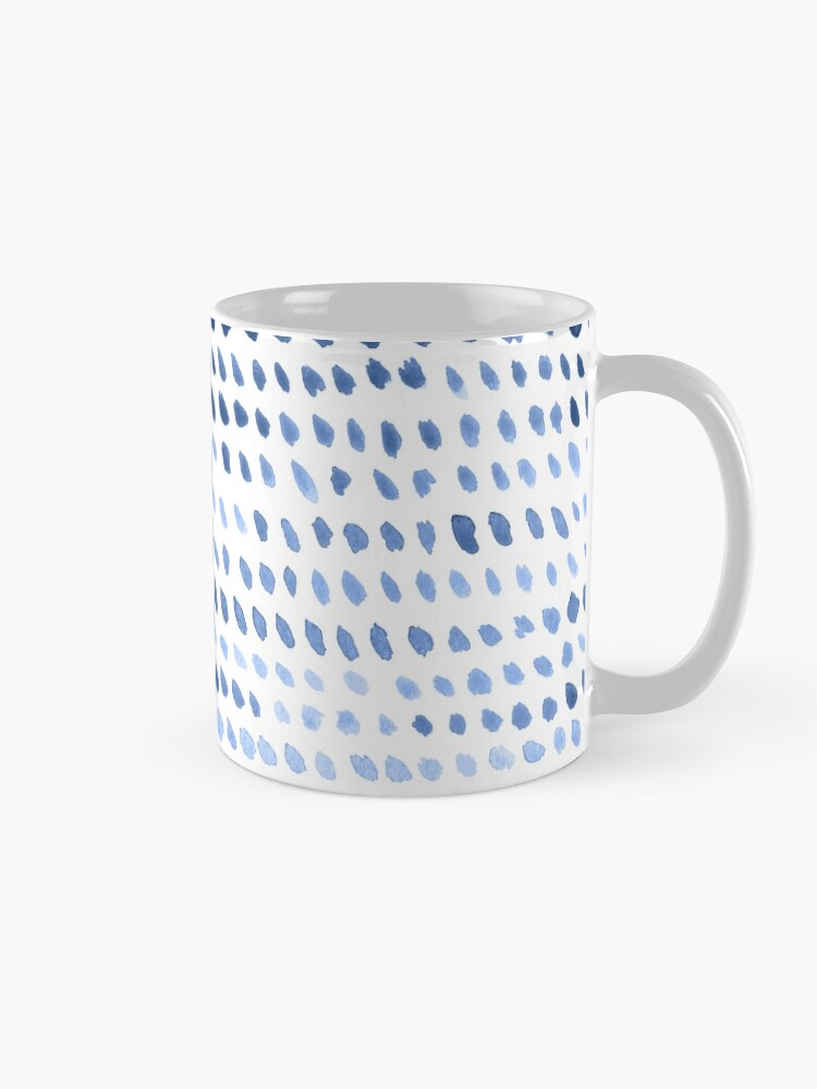 Alternate view of Watercolor Dots - Blue Mug