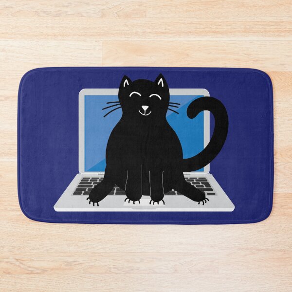 Item preview,  Cat on laptop designed and sold by Catcrea.