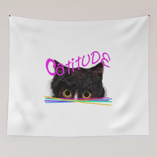 Item preview, Catitude - Fun Cat Design designed and sold by Ginny Luttrell.
