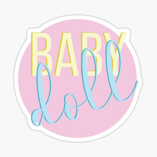 Item preview, Baby doll bright playful text designed and sold by FarAwayElla.