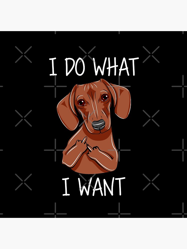 Dachshund I Do What I Want by DogsHearted