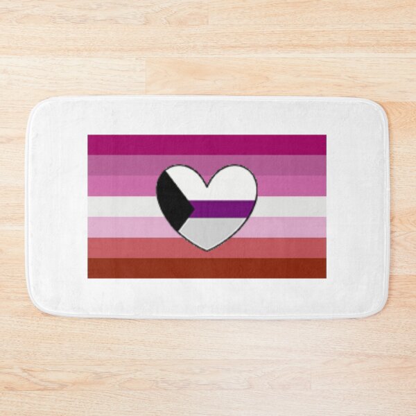 Item preview, Lesbian Pride Flag with Demisexual Heart designed and sold by feardeargcrafts.