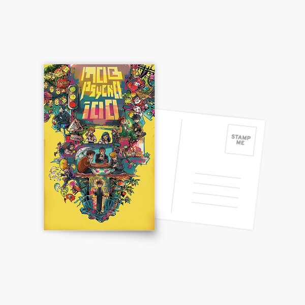 Mob Psycho 100 retro Poster Postcard