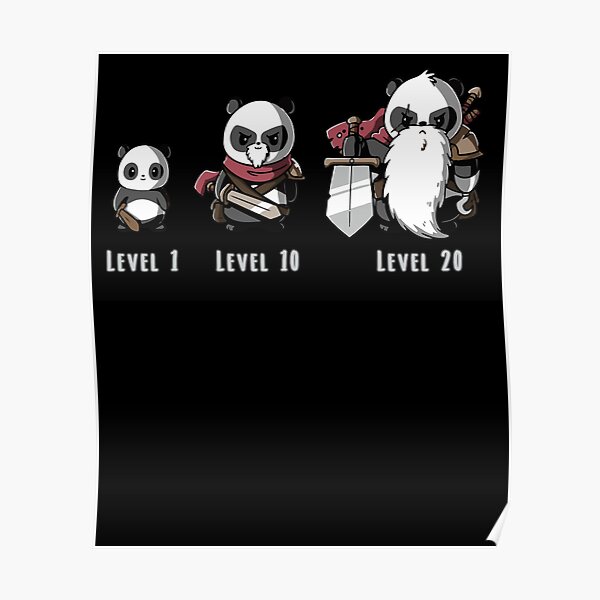 "DnD Level Up" Poster for Sale by SuperUberLame Redbubble