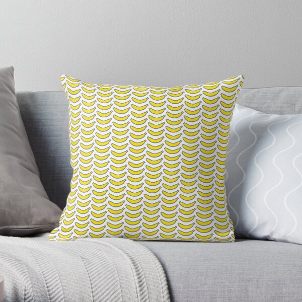 banana pattern Throw Pillow