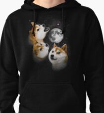 Three Doge Moon Pullover Hoodie