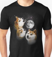 Three Doge Moon Unisex T-Shirt