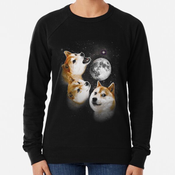 Three Doge Moon Lightweight Sweatshirt
