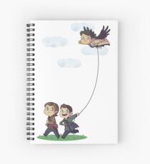 Team Free Kite Flying Spiral Notebook