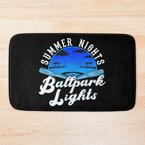 Item preview, Summer Nights, Ballpark Lights with baseball bats and diamond designed and sold by Gold Wings Tees.