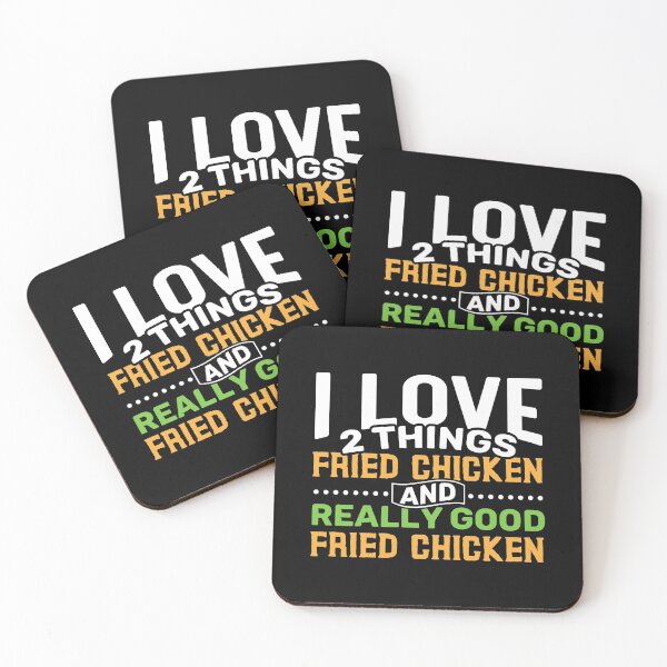Item preview, I love 2 things Fried Chicken and Really Good Fried Chicken designed and sold by Gold Wings Tees.