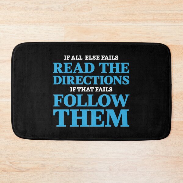 Item preview, If all else fails, read the directions. If that fails, follow them designed and sold by Gold Wings Tees.