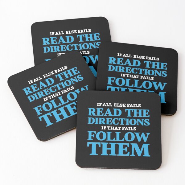 Item preview, If all else fails, read the directions. If that fails, follow them designed and sold by Gold Wings Tees.