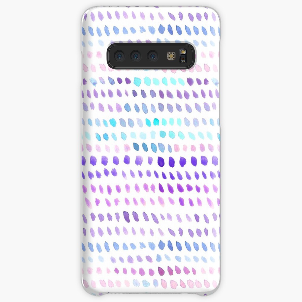 Watercolor Dots - Blue, Purple and Pink Case & Skin for Samsung Galaxy