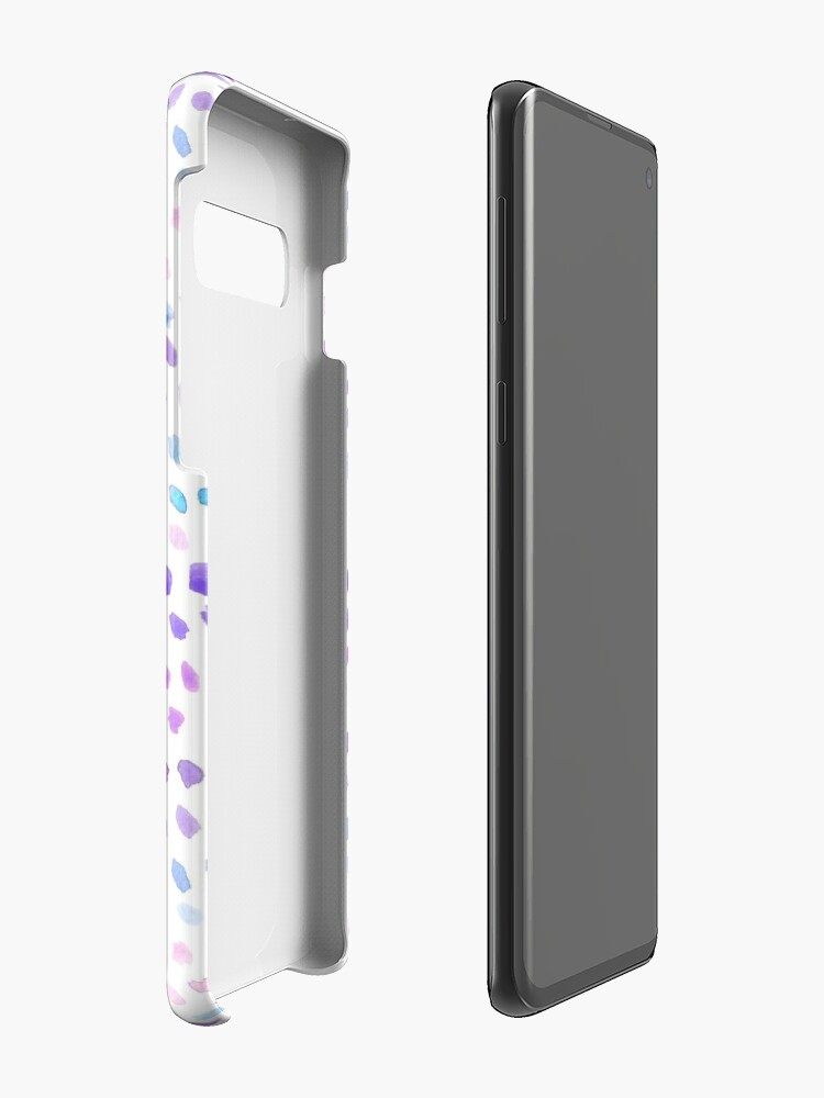 Alternate view of Watercolor Dots - Blue, Purple and Pink Case & Skin for Samsung Galaxy