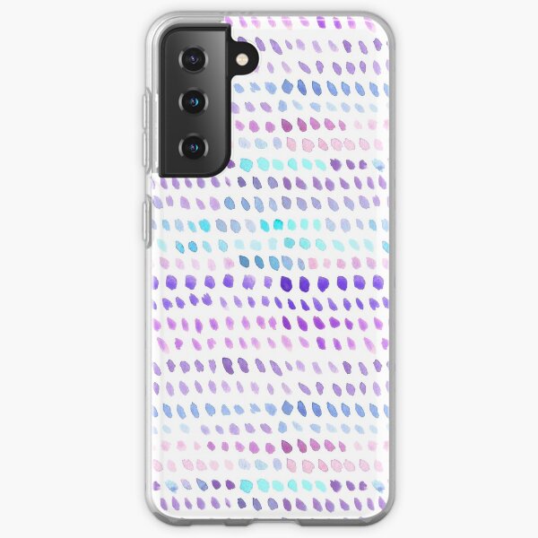 Watercolor Dots - Blue, Purple and Pink Samsung Galaxy Soft Case
