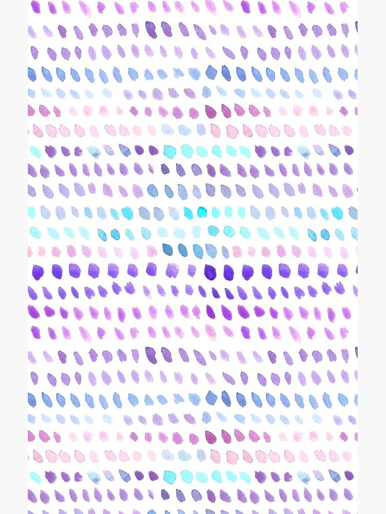 Watercolor Dots - Blue, Purple and Pink by annieparsons