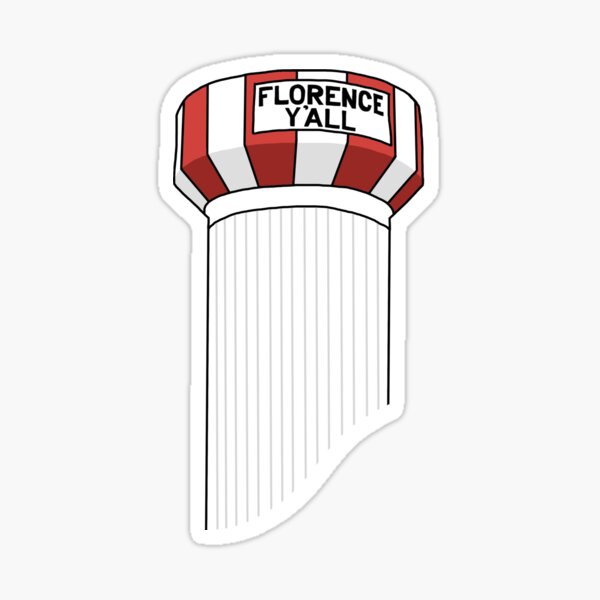 Florence Y’all Northern Kentucky Water Tower Cartoon Sticker