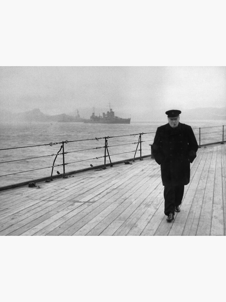 Winston Churchill At Sea by warishellstore