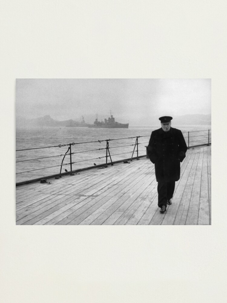 Alternate view of Winston Churchill At Sea Photographic Print
