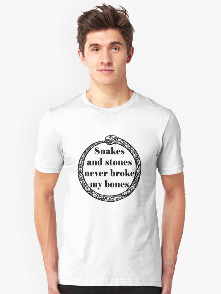 Snakes And Stones Never Broke My Bones Taylor Swift Lover T Shirt By Tziggles