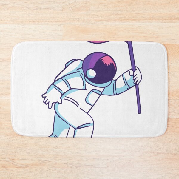 Item preview, Astronaut Carrying Pink Flag designed and sold by Hvll1116.