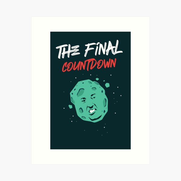Item preview, The Final Countdown Asteroid Day designed and sold by mamanicas.