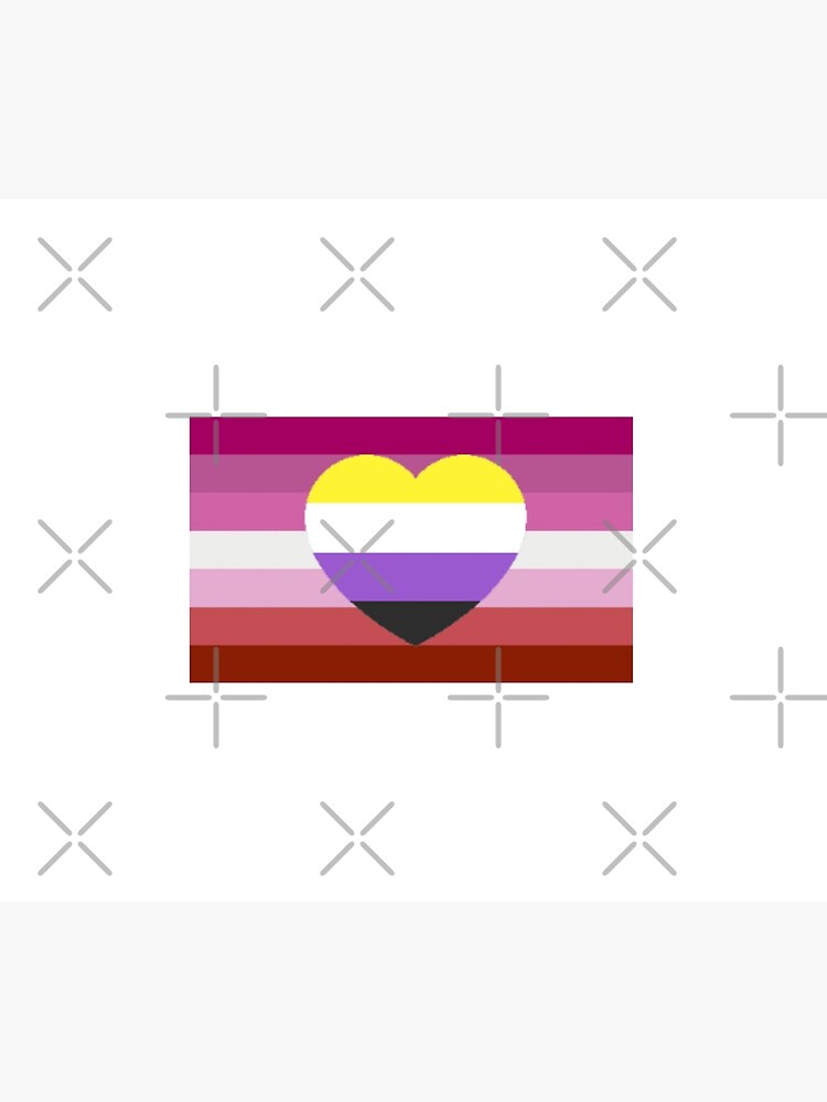 Lesbian Pride Flag With Non Binary Heart Throw Blanket By Queerwriter Redbubble 3877