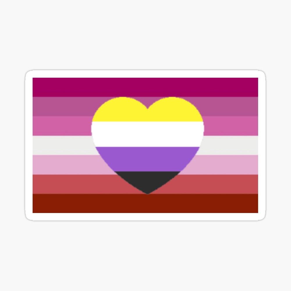 Lesbian heart. Lesbian Pride Flag.