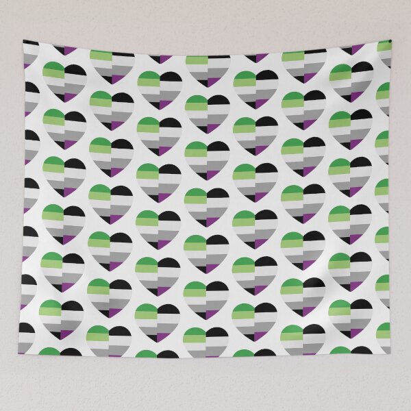 Item preview, Aromantic Asexual Heart designed and sold by dlpalmer.