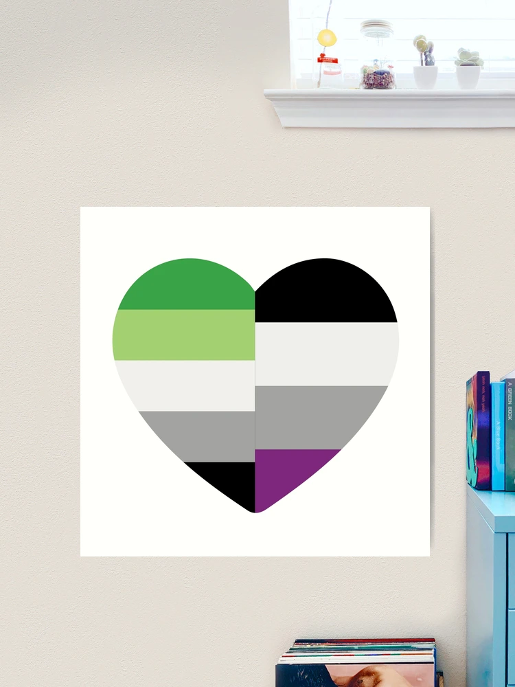♡aromantic♡ Amazon.com: Dark Spark Decals Transgender and Aromantic Half