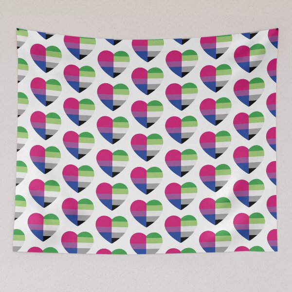 Item preview, Aromantic Bisexual Heart designed and sold by dlpalmer.
