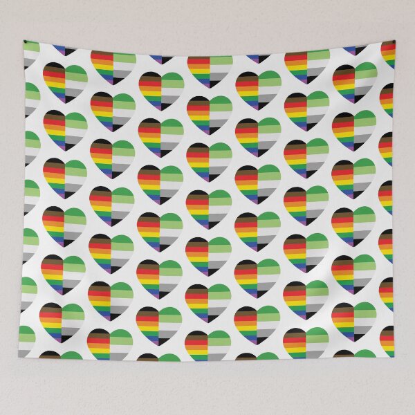 Item preview, Aromantic Diverse Gay Heart designed and sold by dlpalmer.