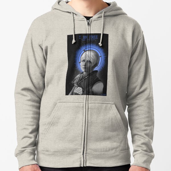 I AM FREE Zipped Hoodie