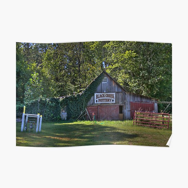 "Black Creek Cabins and Pottery" Poster by Coltsfan3378 Redbubble