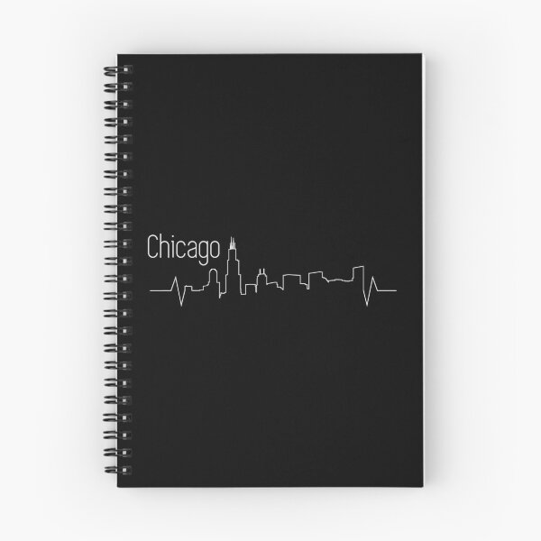 Item preview, Chicago Skyline Heartbeat for Chicago residents designed and sold by Gold Wings Tees.