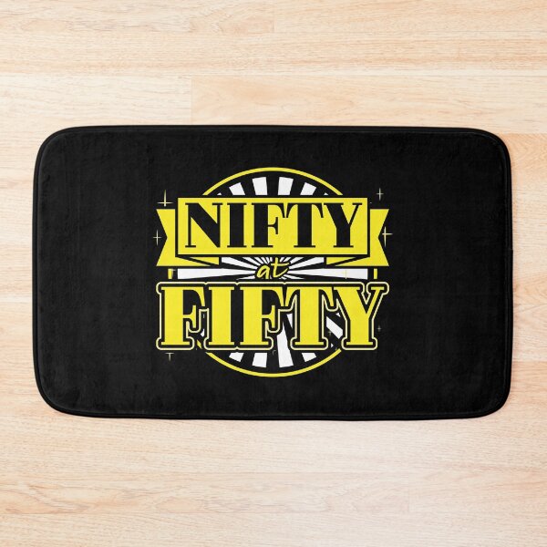Item preview, Nifty at Fifty   50th Birthday designed and sold by Gold Wings Tees.